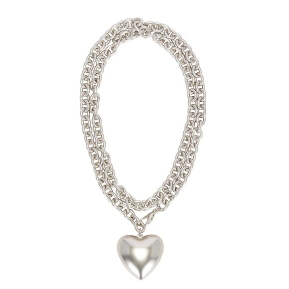 NEW Roxanne Assoulin The Puffy Heart Necklace NIB - Picture 1 of 5